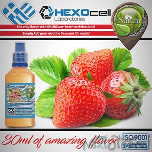 mix shake vape - natura 30/60 ml strawberry